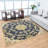Calliann Hand Tufted Wool Eco-Friendly Area Rugs - Square, Charcoal Color, Oriental Design, High Pile Thick Handmade Anti Skid Area Rugs for Living Room, Bed Room-237701191