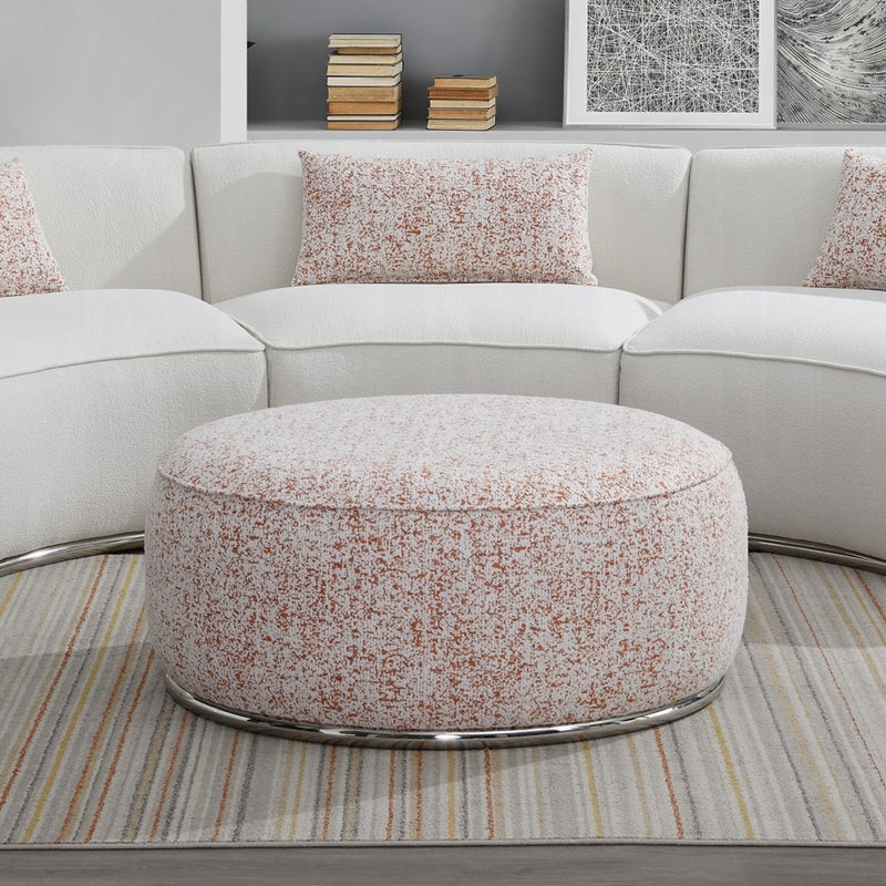 Ottoman with Metal Frame