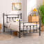 Double Metal Bed Frame with Headboard-1690835539-1690835540