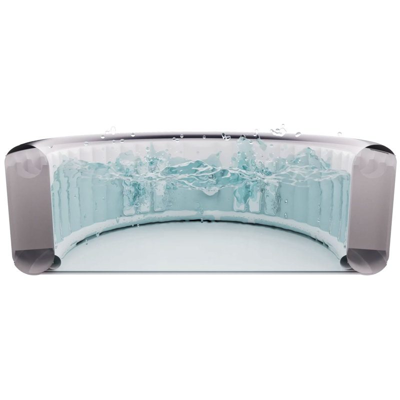 Emerald Green Round Inflatable Hot Tub with LED Lights