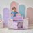 Teamson Kids Wooden 6-in-1 Baby Doll Nursery With Cradle, High Chair & Sink For Pretend Play
