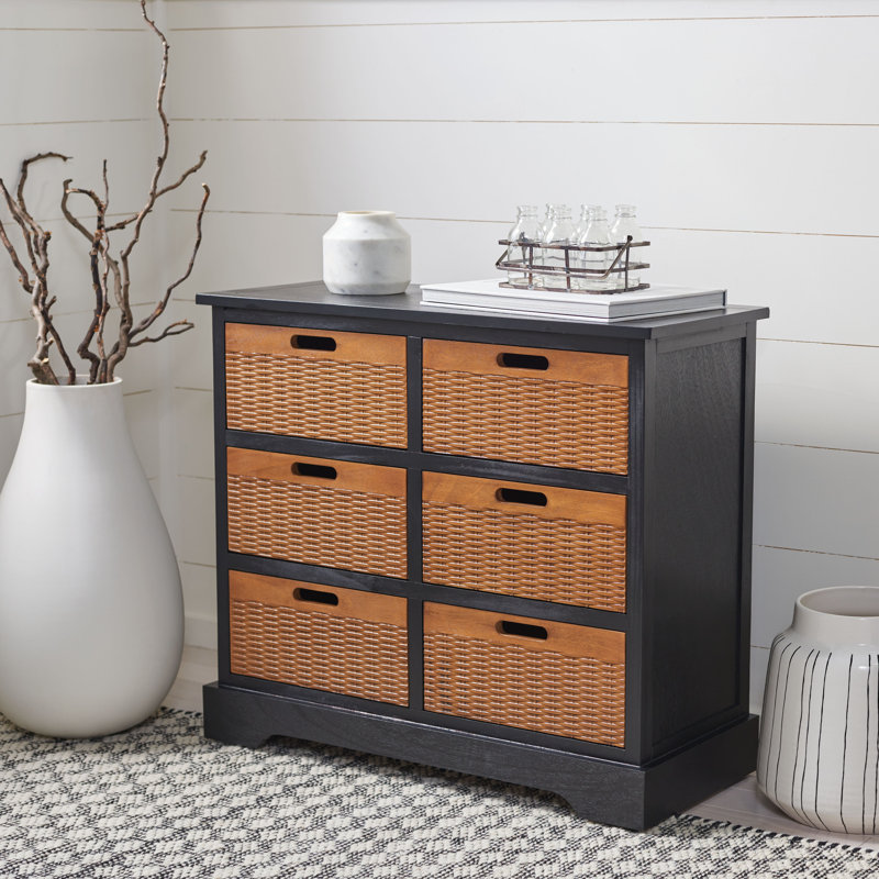 Plotinus 6 - Drawer Accent Chest, Black