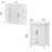 Edion Single Bathroom Vanity with Ceramic Top-1697103402