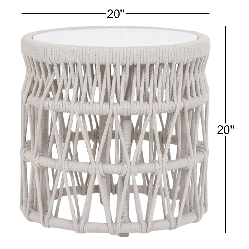 Dana Outdoor Round Side Table