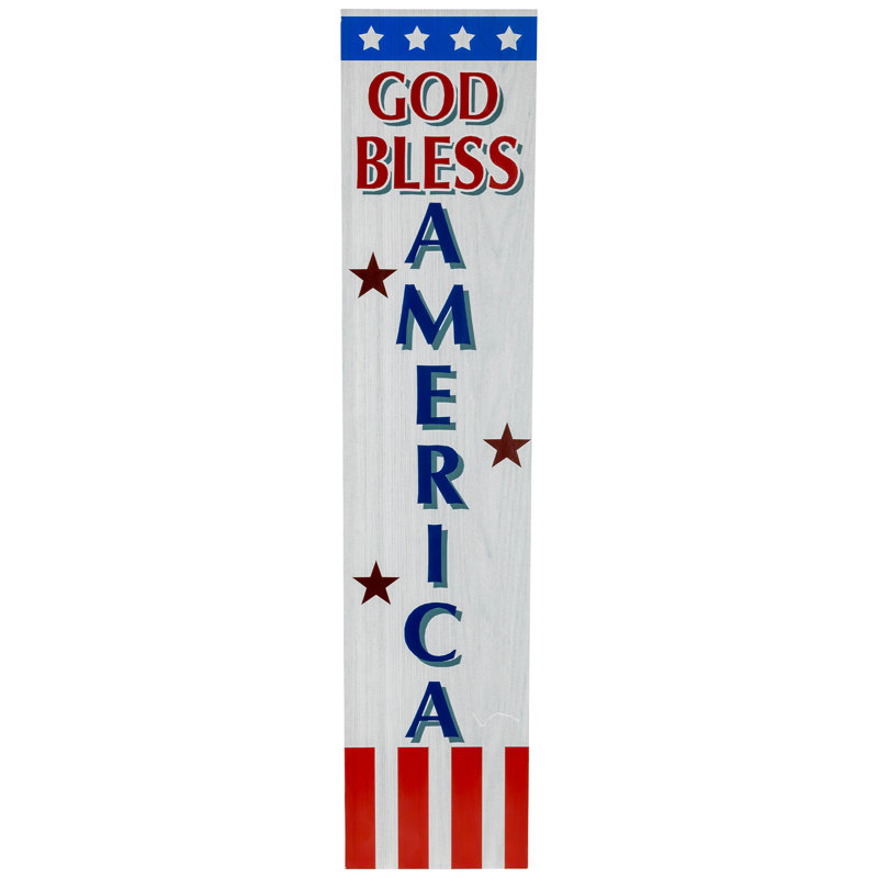 Enseigne murale patriotique 35,75 po