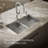 Vault Double Bowl Kitchen Sink with Single Faucet Hole-65097706