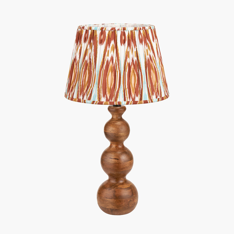 Biatriz Wood Table Lamp, Red
