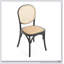Ensemble de 2 chaises de salle à manger en rotin à dossier rembourré de mousse pour plus de confort et de charme rustique