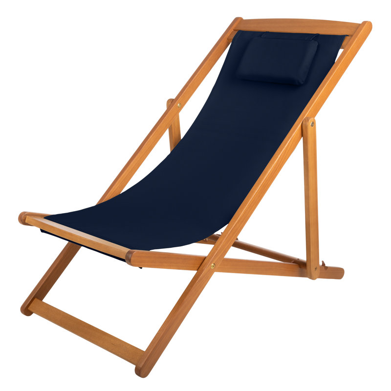 Méridienne inclinable réglable - Bleu marine, Bleu