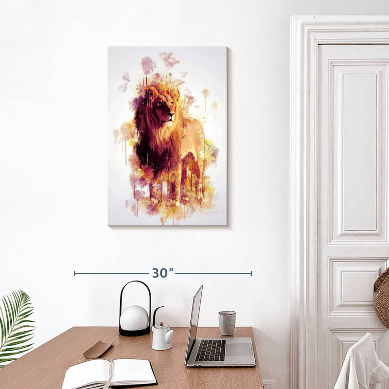 Brampt Lion Stance, 30" H x 20" W