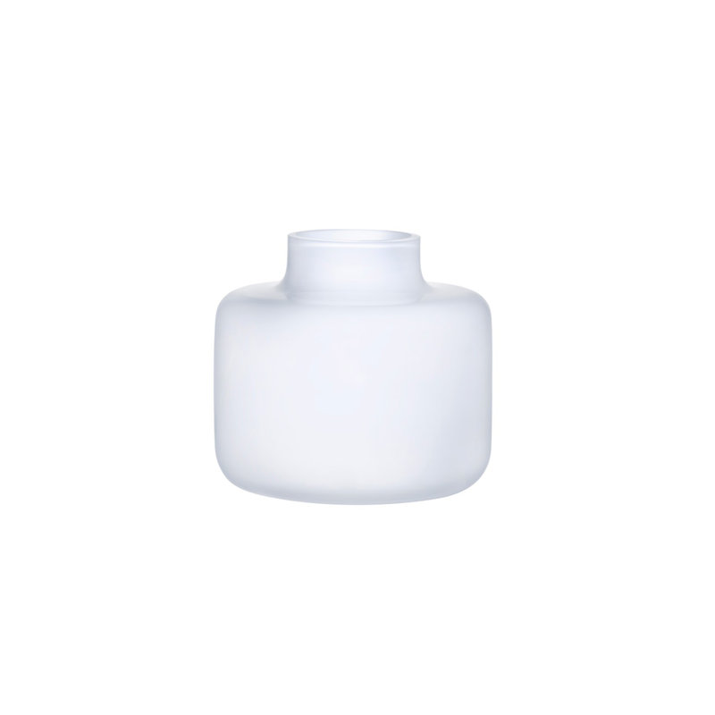 Mini Magnolia 3.74'' Handmade Lead Free Crystal Table Vase, Opal White