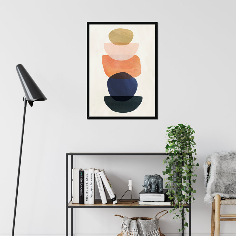 Mod Pods II by Victoria Borges - Painting, Black Framed Paper, 50cm H x 34cm W x 2.3cm D