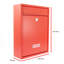 Trent Wall Mounted Galvanised Steel Lockable Weatherproof Post Box - 26x34x9cm-64111989