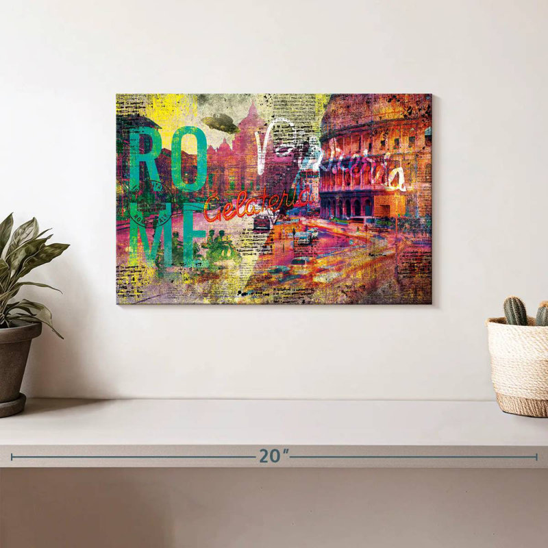 Nicci Rome City papier journal grunge, H 8 po x l 12 po