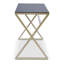 Hematite Glass Top Metal Base Writing Desk-1266871736-1266871687