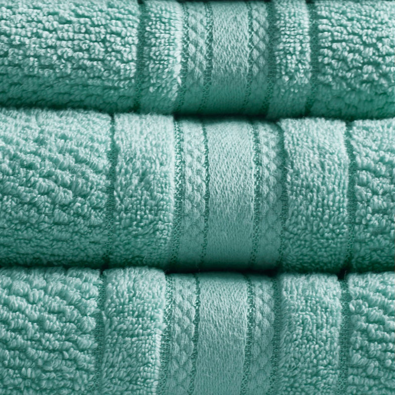 Super Soft Cotton Quick Dry Bath Towels with High Absorbency (Set of 6 Multi-Sizes), Teal