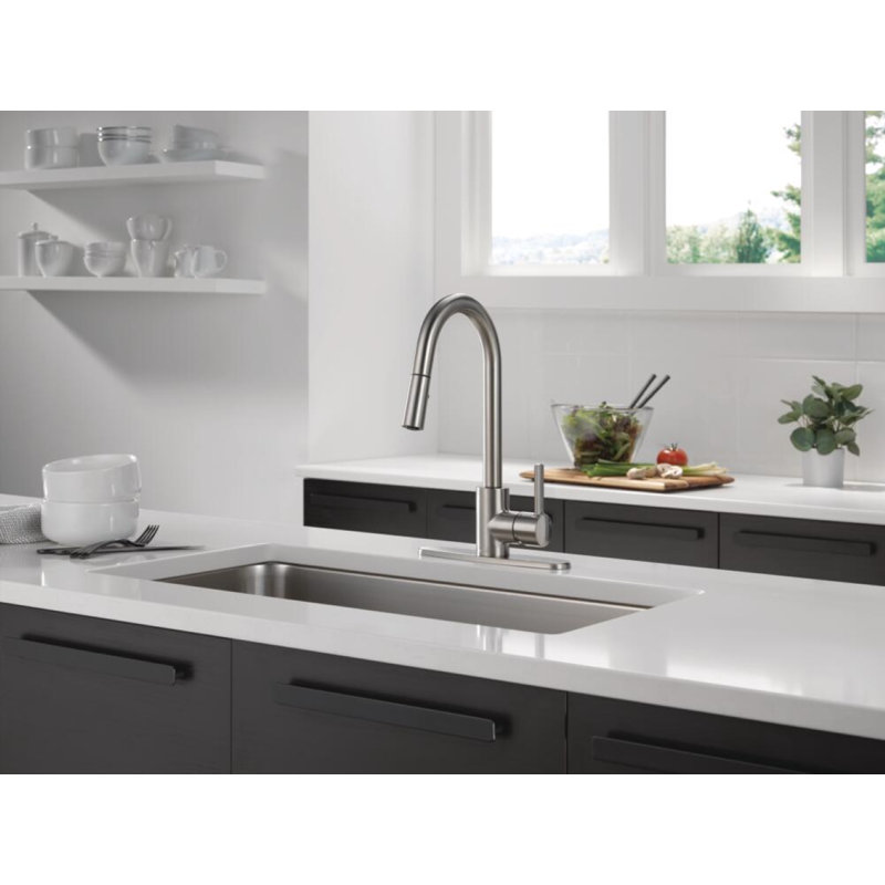 Peerless Faucet Cartridge Kitchen Faucet, Stainless
