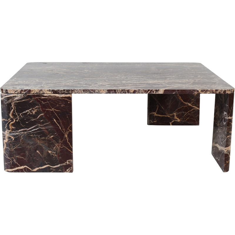 Table basse Livorno, Marbre, cerisier