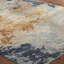 Tapis bleu abstrait en laine noué à la main Chadlee-805463673