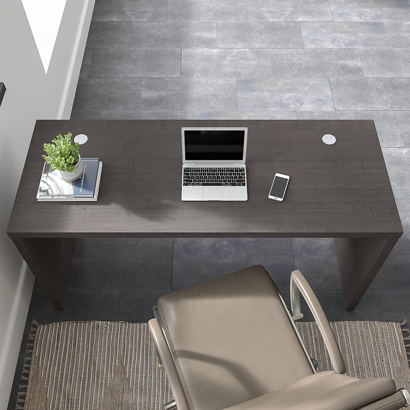 Echo Desk, Érable gris anthracite, H 30 po x l 60 po x P 23,54 po
