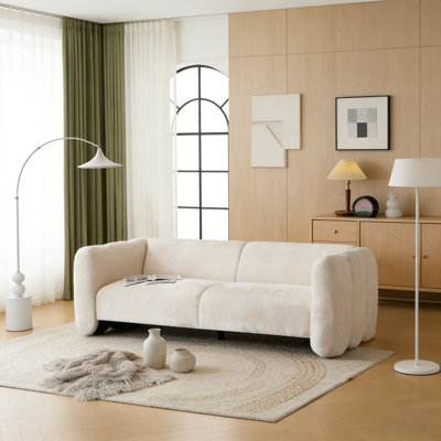 83" 3-Seater Boucle Sofa