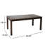 Table de jardin en bois brun foncé de 69 po - eau, style buffet, spacieuse et attrayante pour l'extérieur brun, style buffet captivant
