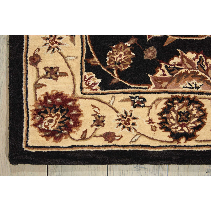 Tapis bleu nuit en laine touffeté à la main Ellerswick, Rectangle 2 pi x 3 pi