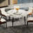 Four-Leg Round Sintered Stone Dining Table With Lazy Susan-1524948219-1493878118