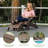 Outdoor Adirondack Chair With Ottoman