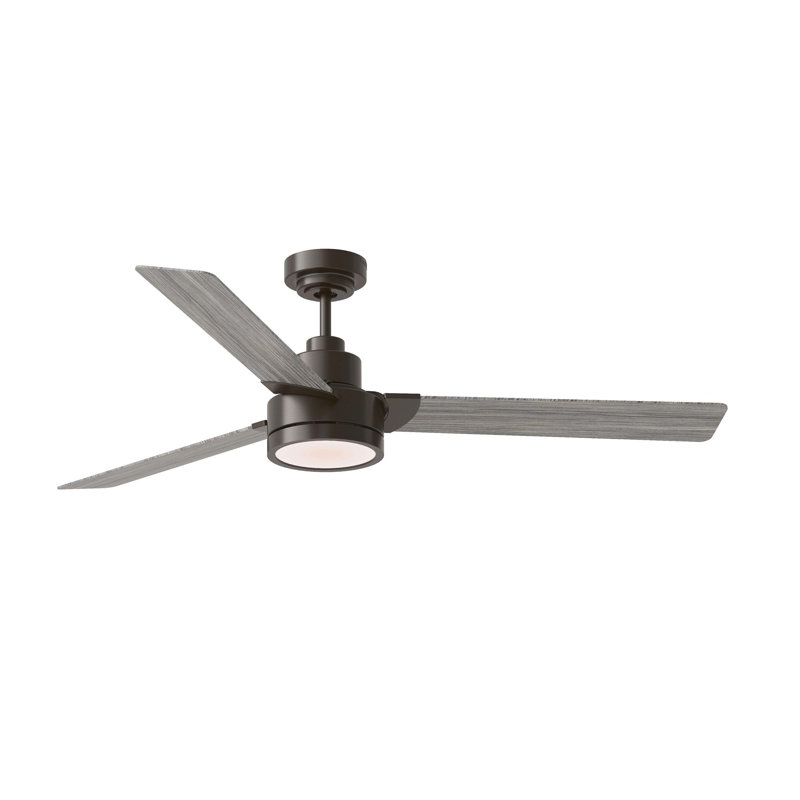 Elvis 58'' Ceiling Fan with LED Lights, Aged Pewter