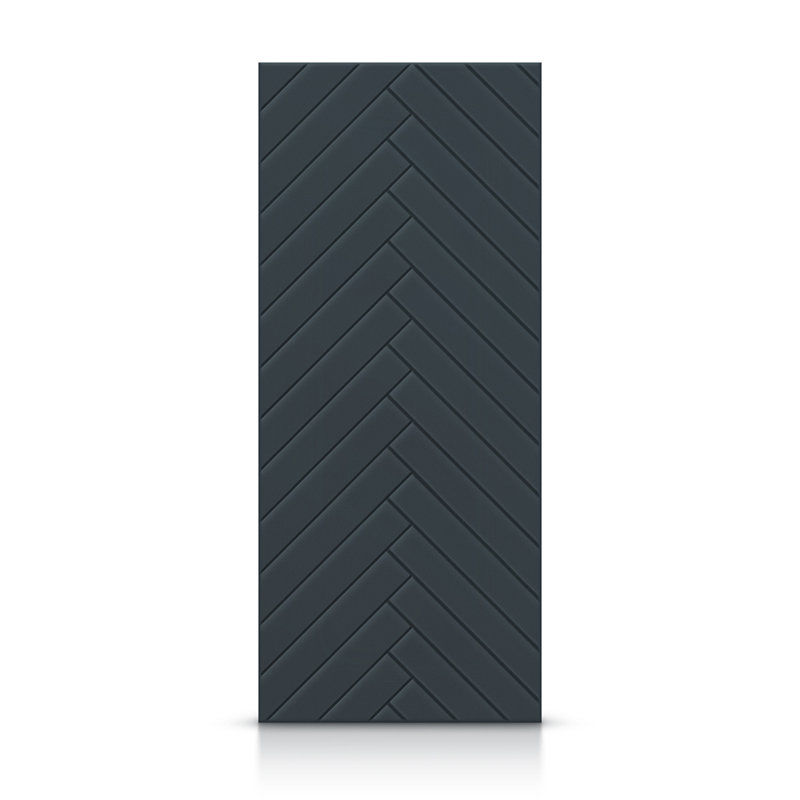 Porte standard à panneaux en bois manufacturé, Gris anthracite, 30 po x 80 po