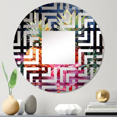Miroir mural rond