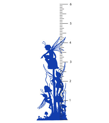 Décalcomanie murale diagramme de croissance fée