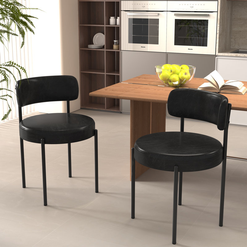 Black Leather Dining Chairs