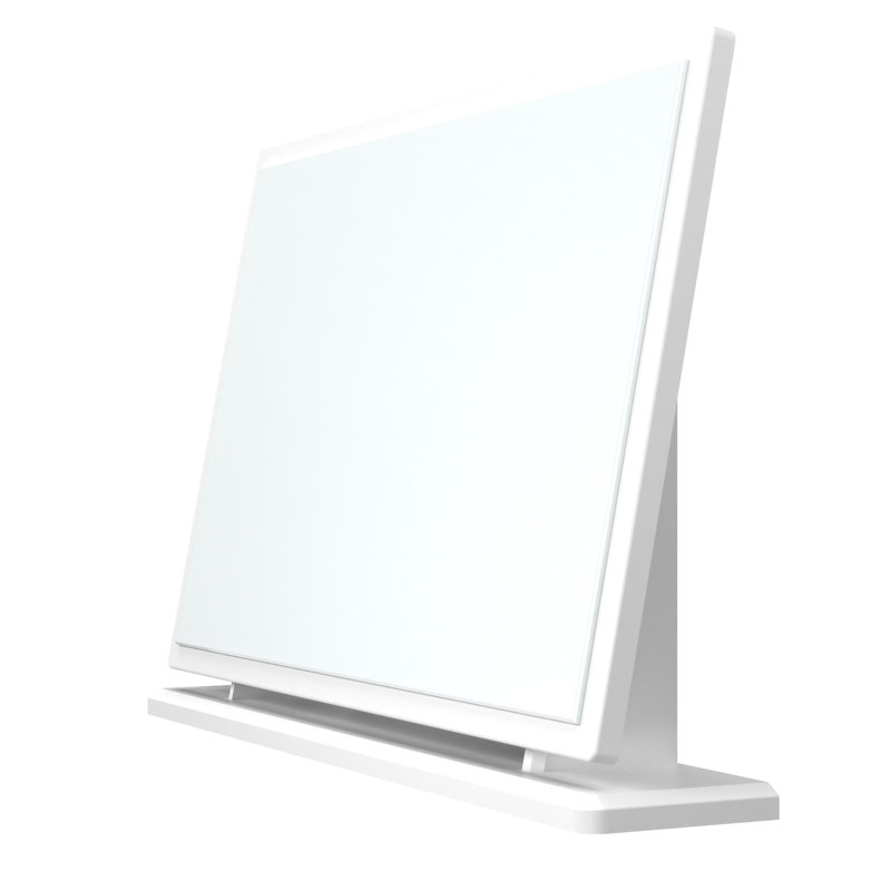 Fully Assembled Meansville Accent Mirror, White