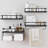 Floating Shelves Wall Mounted Set With Wire Basket And Towel Bar - 3+1 Tier Rustic Bathroom Shelves Over Toilet, Farmhouse Wall Shelf For Bathroom, Kitchen, Bedroom-2063261942