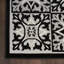 Tapis intérieur / extérieur noir et blanc Minvydas Aloha-866982930