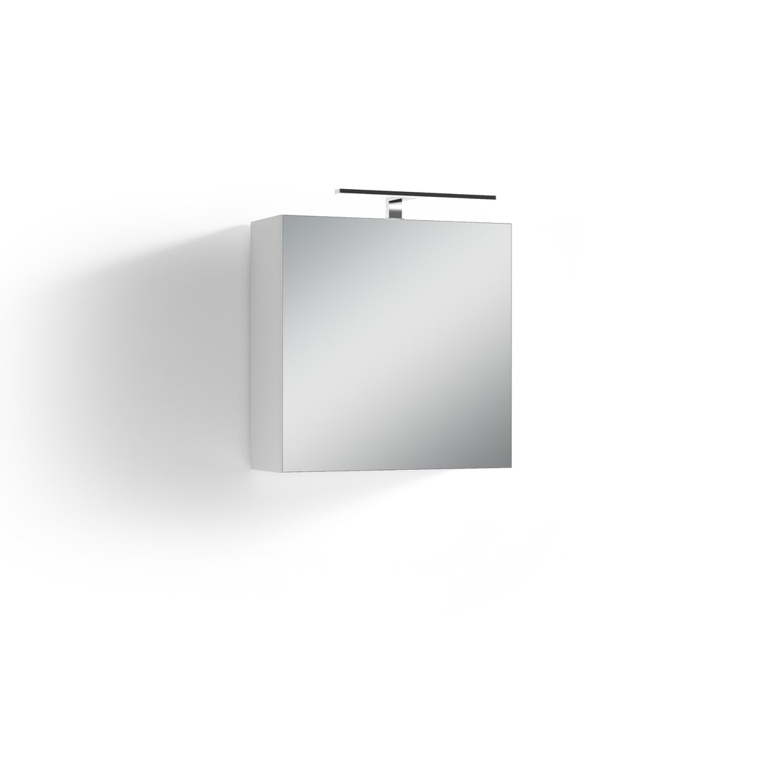 60 cm x 60 cm Spiegelschrank Euclides mit LED-Beleuchtung