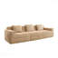 Canapé modulaire sans siège à 3 places - tissu velours côtelé, canapé Cloud, siège très profond, coussins décoratifs-323401618-323401623-323401620