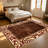 1PC Rustic Vintage Scroll Border Wood Grain area rugs for Living Room, Soft and Comfortable, Suitable for all seasons, easy-to-maintain, machine washable Indoor floor mat, Under Table Farmhouse suitable for Dining Room, Bedroom, Entryway, Kitchen,-733145771