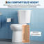 Toilette commerciale deux pièces GarveeHome, conforme ADA, allongée, hauteur confort global, chasse d'eau siphonique puissante de 1,28 GPF, siège à fermeture en douceur