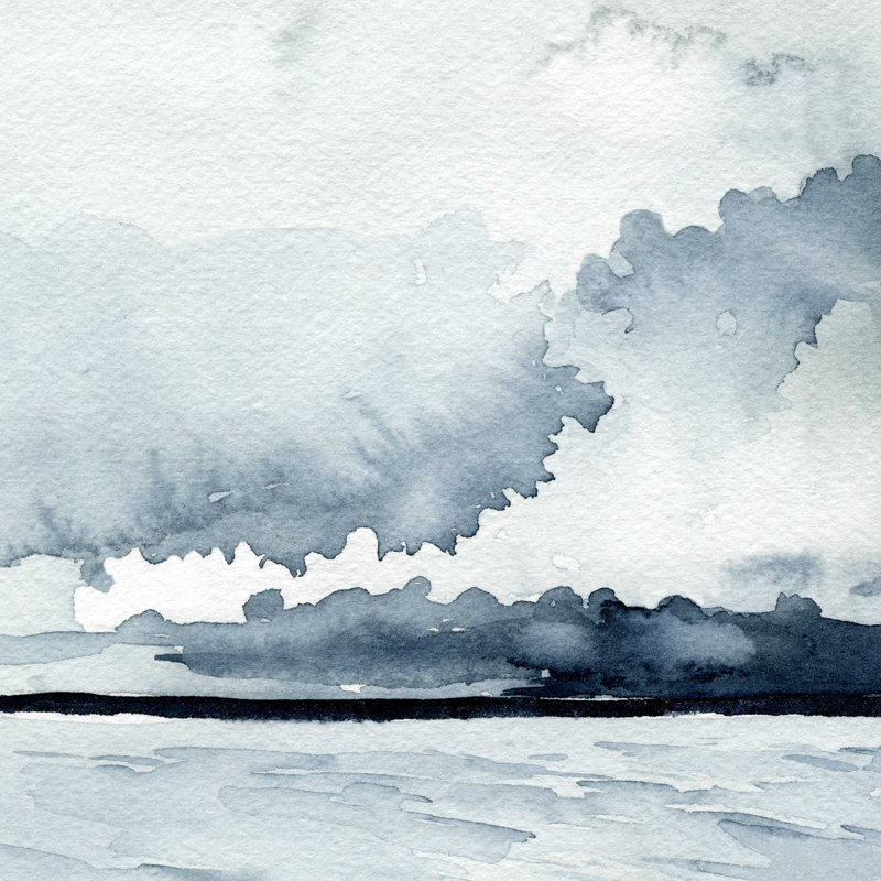 Passing Rain Storm IV, H 12 po x l 12 po