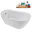 Baignoire autoportante 59 "avec drain interne Streamline-102287616