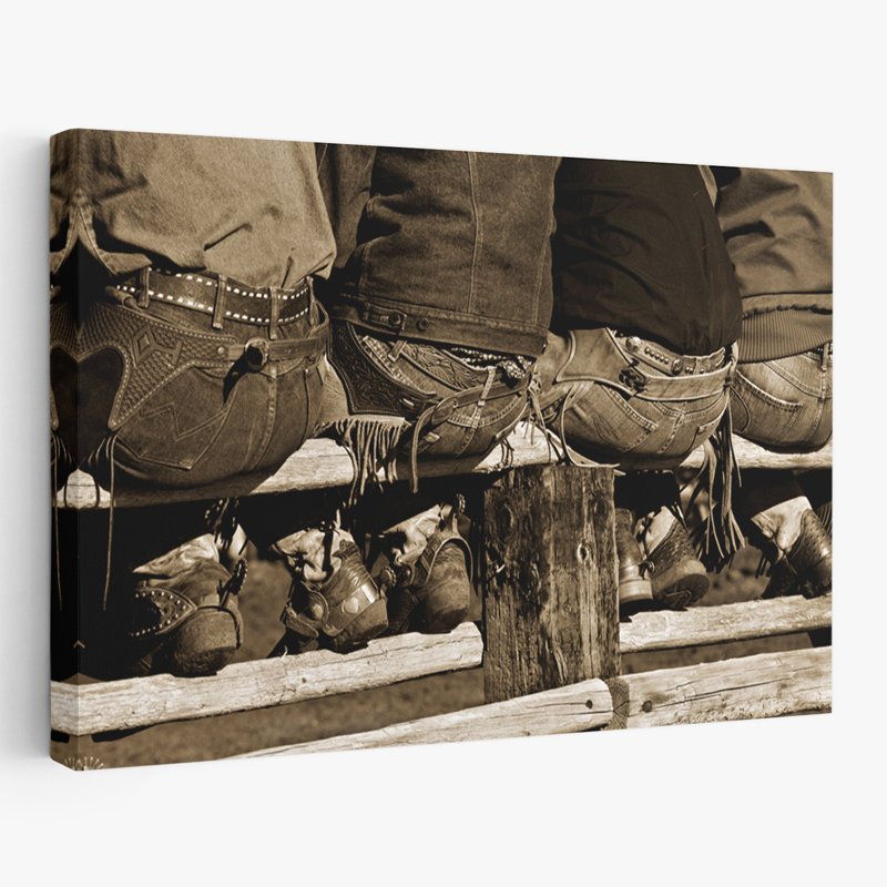 Wranglers - photographie figurative d'art de cowboys et de cow-filles, H 48 po x l 32 po