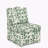 Armless Accent Chair With Floral Pattern Slipper Side Chair Upholstered Single Sofa Lounge Chair With Pillow-908304087