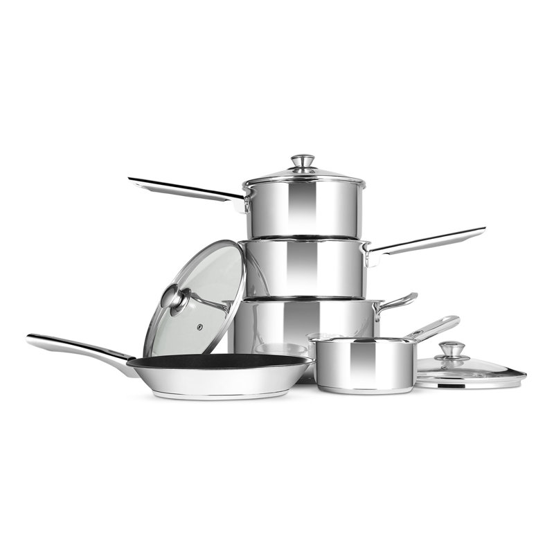 8 - Piece Stainless Steel Cookware Set