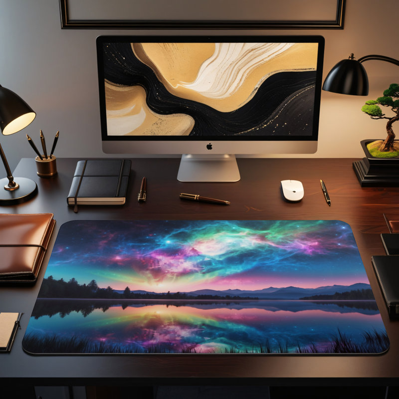Polyester Desk Pad, 31.5x15.5