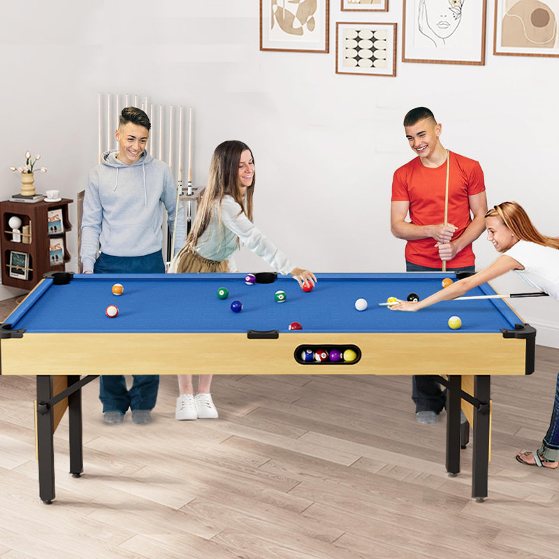 Table de billard 6 pi, table de billard pliable avec retour de balle automatique, tables de billard portables pour adultes et enfants