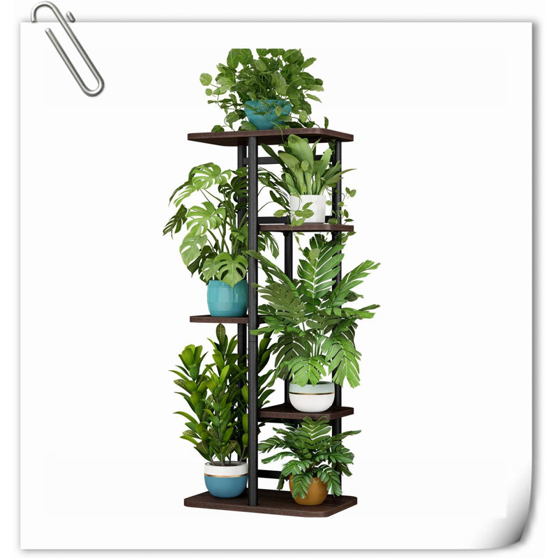 Plant Stand 5 Tier 6 Potted Indoor Plant Shelf Multiple Stands For Garden Corner Balcony Living Room