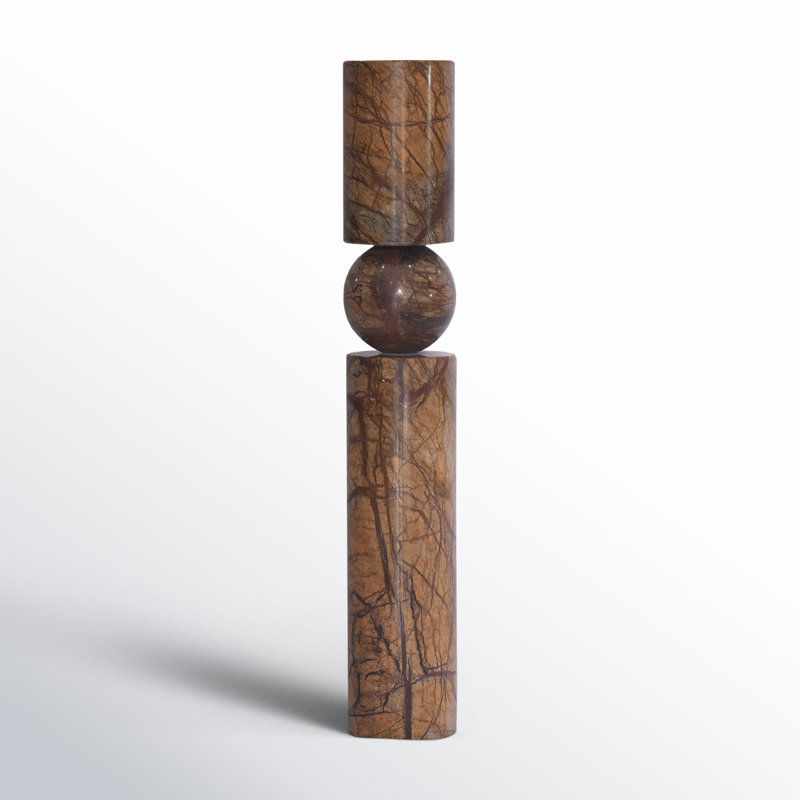 Sculpture élégante en marbre Celise, Brun